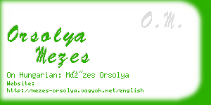 orsolya mezes business card